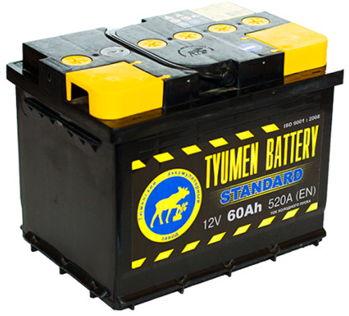 Аккумуляторная батарея TYUMEN battery STANDARD  6СТ-60 АЗ